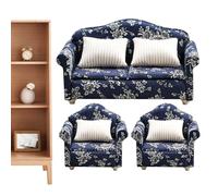 Divano in Miniatura - Divano Moderno per Casa In 1:12 con Costruzione in Legno E Tessuto, Mobili Decorativi per Scena Camera Da, Confortevole Sedile Modello