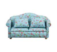 Divano in miniatura - Mobili da soggiorno per casa delle bambole, divano in con cuscini, accessorio interno per bambola regolabile | Set di repliche compatte 1/12, strumento di decorazione della