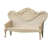 Divano in miniatura per case delle bambole Decorazione Realistico Divano Sedia In Legno Per Modello Progetto Scena Decorazioni Artigianato Appassionati Decorazione Scena in Miniatura