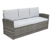 Divano in tecnorattan a 3 posti Monaco Garden Point grigio