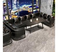 Divano Industriale Wind Bar, Sgabello Moderno In Pelle For Ristorante, Caffetteria, Con Piano In Ardesia For Alimenti, Piede In Acciaio Al Carbonio Resistente For Bar, Lounge, Sala Biliardo(5)