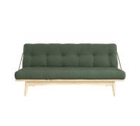 Divano Karup Design Folk con Materasso A 5 Strati 756 Verde Oliva/grezzo