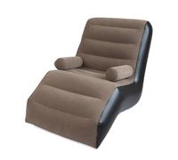 Divano Lazy Boy a Forma di S con Braccioli Poltrona Reclinabile Gonfiabile con Una Capacità di Peso di 150 Kg for Soggiorni Interni, Camere da Letto, Viaggi All'aperto e Campeggio. ( Color : Coffee )