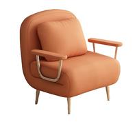 Divano Letto 1 Posto con Chaise Longue Imbottitura in Schiuma ad Alta Elasticità Poltrona Letto Pieghevole da Interno con Schienale Adatto per Appartamenti, Hotel, Giardini(B,190 * 72 * 32cm)