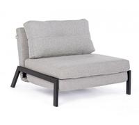 Divano Letto 1 Ripiano Hayden Beige in Tessuto