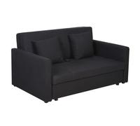 Divano Letto 2 Posti 152x101x 81 cm in Policotone Grigio Scuro