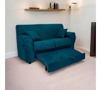 Divano letto 2 posti 180 cm tessuto Ottanio