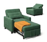 Divano letto 3 in 1, poltrona, poltrona letto, divano letto con funzione letto, divano letto con cuscini e tasche laterali, poltrona con funzione letto per piccoli appartamenti Si tratta di un divano 