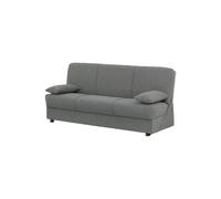 DecHome Divano Letto 3 Posti Cosy con Cuscini e Contenitore Porta Oggetti 190x81x90 cm colore Grigio - LUMOS 10 LIGHT GREY