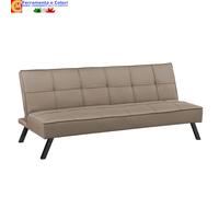 Divano Letto 3 Posti CLASSIC in Tessuto di LINO Prontoletto Moderno 180x81xH79Cm