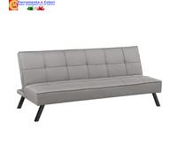 Divano Letto 3 Posti CLASSIC in Tessuto di LINO Prontoletto Moderno 180x81xH79Cm