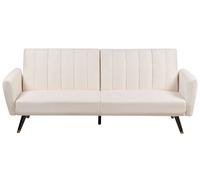 Divano letto 3 posti in tessuto beige chiaro Vimmerby