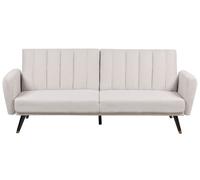 Divano letto 3 posti in tessuto beige Vimmerby
