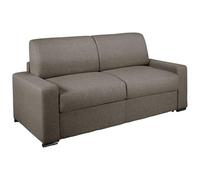Divano letto 3 posti ribalta Letto 140cm Materasso 18cm Memory foam DUNLOPILLO Tessuto Antracite - CALITO