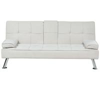 Divano letto a 3 posti moderno in tessuto beige Roxen