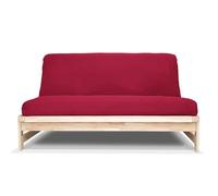 Divano letto A-Frame con Futon in cotone e fodera bordeaux