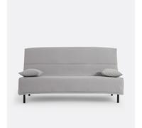 Divano letto a libro in schiuma HR35 15 cm, 18 doghe, Derek Grigio 130 x 190 cm