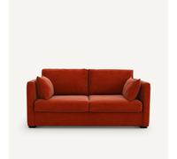 Divano letto a tre posti, velluto, Neo Kinkajou Rosso 3 posti