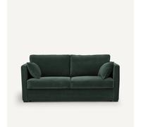 Divano letto a tre posti, velluto, Neo Kinkajou Verde 3 posti