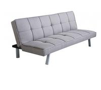 Divano Letto Aaron 178x80x71 cm in Tessuto Grigio