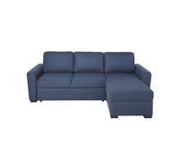 Divano letto angolare 3/4 posti blu notte