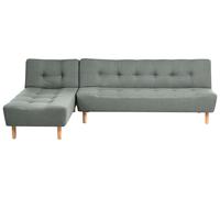 Divano letto angolare modulare destro 4 posti Chaise Longue reclinabile Verde Al