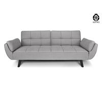 Divano letto clic clac in tessuto con piede nero mod. Ambra