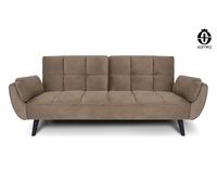 Divano letto clic clac in velluto con piede nero mod. Ambra