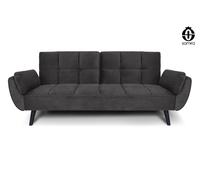 Divano letto clic clac in velluto con piede nero mod. Ambra