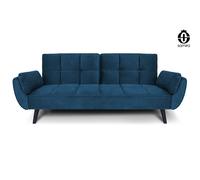 Divano letto clic clac in velluto con piede nero mod. Ambra