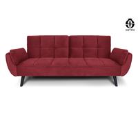 Divano letto clic clac in velluto con piede nero mod. Ambra