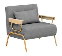 Divano letto con materasso in schiuma e schienale regolabile, sedia pieghevole per soggiorno, letto extra per gli ospiti