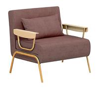 Divano letto con materasso in schiuma e schienale regolabile, sedia pieghevole per soggiorno, letto extra per gli ospiti