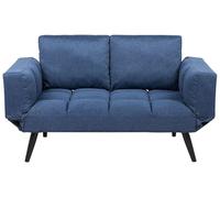 Divano letto con rivestimento blu navy Brekke