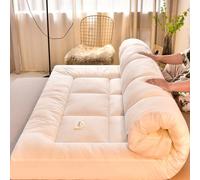 Divano letto futon giapponese Arrotolabile materasso singolo matrimoniale materasso da pavimento per un'esperienza di sonno confortevole bianco 90 x 200 cm - perfetto per una vita minimalista.