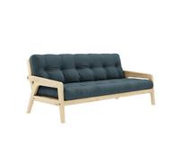 Divano letto Grab Pino laccato trasparente/757 Blu petrolio