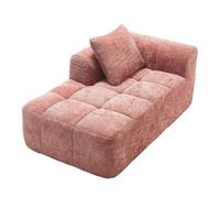 Divano letto imbottito, Divano letto singolo moderno e soffice Poltrone da lettura Non richiede montaggio Per soggiorno e camera da letto, Rosa