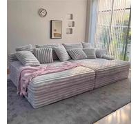 Divano letto in pile Cloud compresso sotto vuoto - Design modulare | Morbido pile nuvola, schiuma ad alta densità e design modulare flessibile.(200cm)