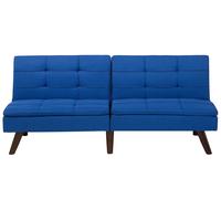 Divano letto in tessuto blu cobalto Ronne
