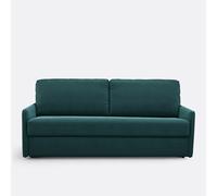 Divano letto in velluto, 2, 3 o 4 posti, comfort Bultex®, MARTA Verde 4 posti