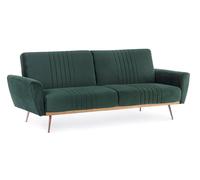 Divano Letto Johnny Velluto Verde Scuro