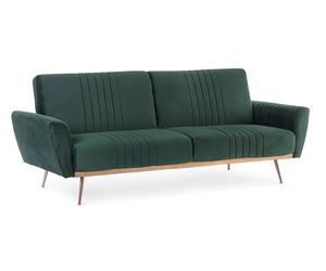 Divano Letto Johnny Velluto Verde Scuro