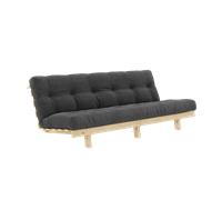 Divano Letto Karup Design Lean con Materasso Alpha 130x200 Antracite/Grezzo