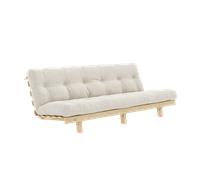 Divano Letto Karup Design Lean con Materasso Alpha 130x200 Avorio/Grezzo