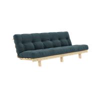 Divano Letto Karup Design Lean con Materasso Alpha 130x200 Blu Pallido/grezzo