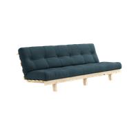Divano Letto Karup Design Lean con Materasso Alpha 130x200 Petrolio/Grezzo