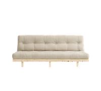 Divano Letto Karup Lean con Materasso A 5 Strati 130x190 Beige/Grezzo