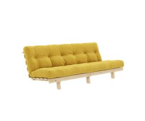 Divano Letto Karup Lean con Materasso Alpha 130x200 Miele/Grezzo