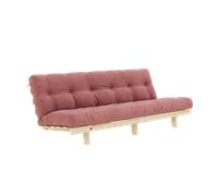 Divano Letto Karup Lean con Materasso Alpha 130x200 Sorbet Rosa/Raw