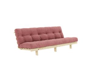 Divano Letto Karup Lean con Materasso Alpha 130x200 Sorbet Rosa/Raw
